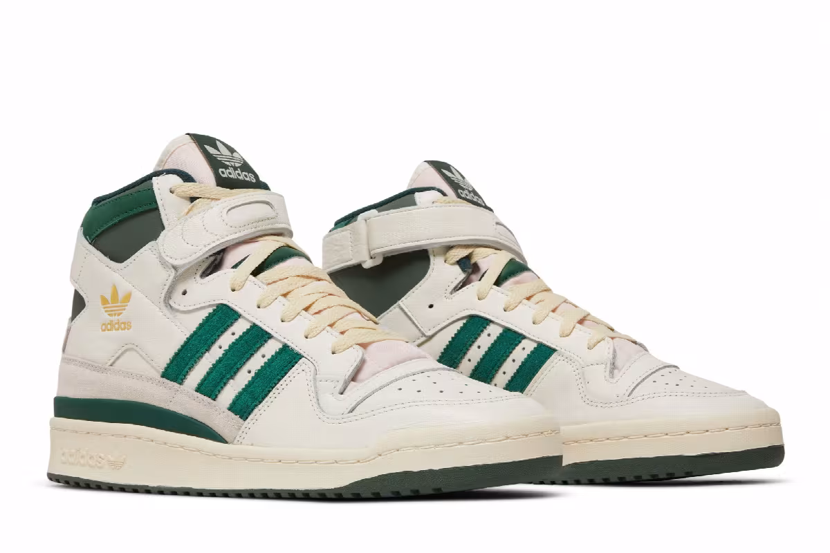 adidas Forum 84 Off White Dark Green, view 9