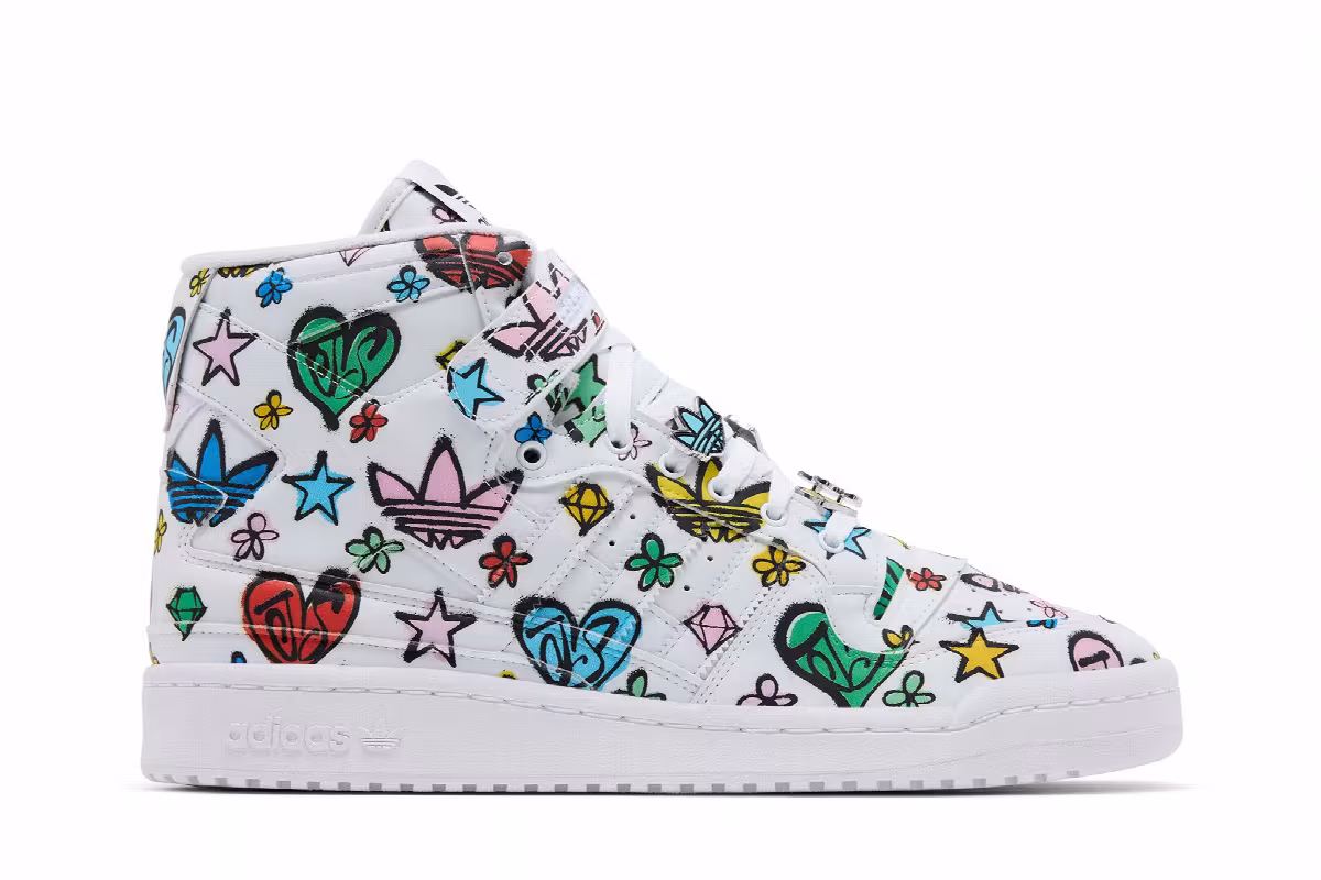 Jeremy Scott x adidas Forum 84 High Monogram, view 2
