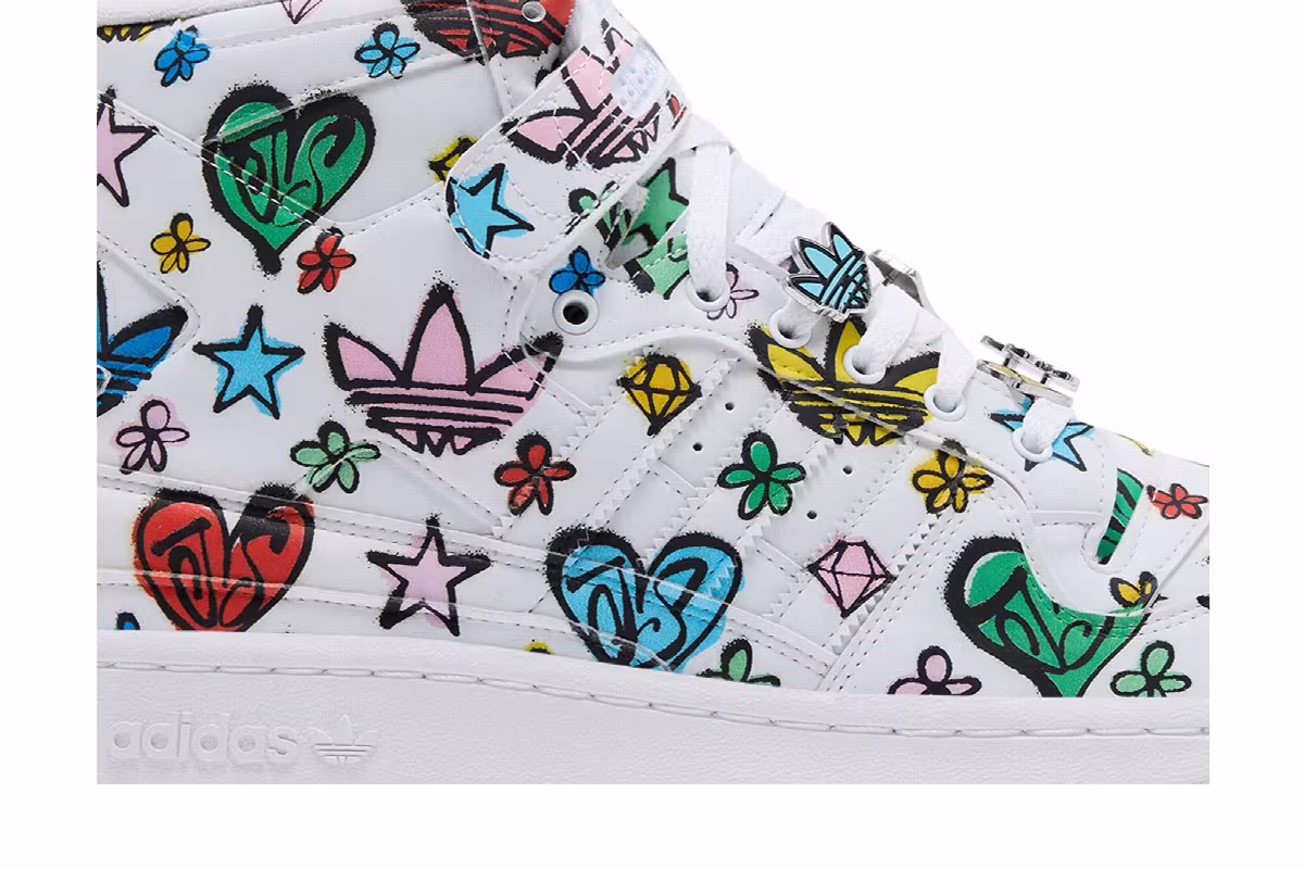 Jeremy Scott x adidas Forum 84 High Monogram, view 3