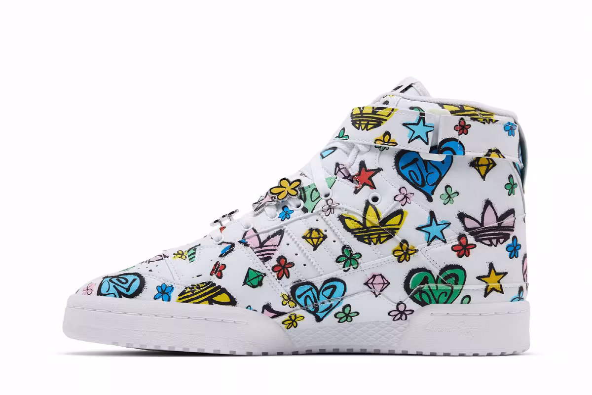 Jeremy Scott x adidas Forum 84 High Monogram, view 4