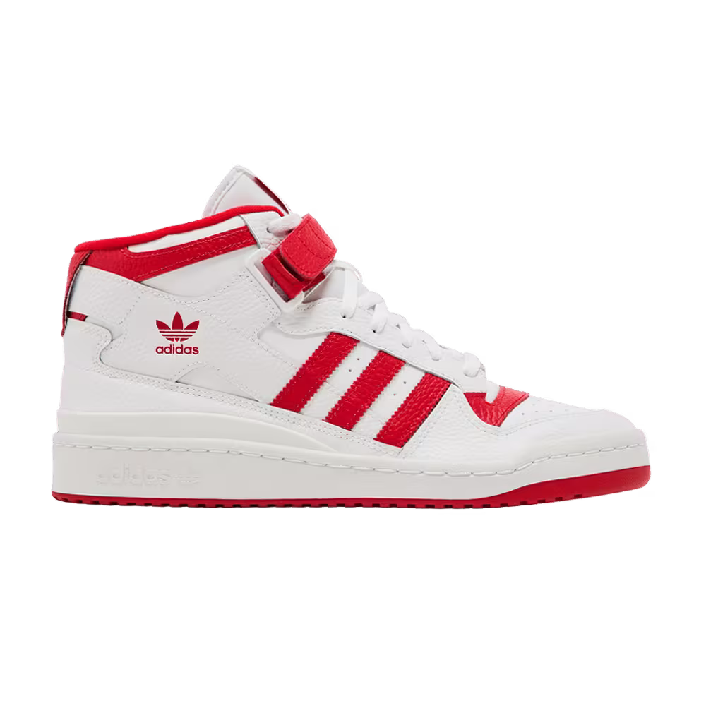 adidas Forum Mid White Vivid Red