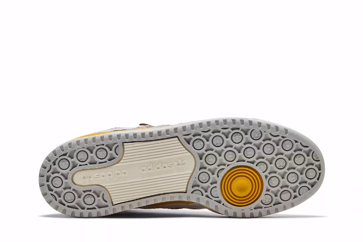 adidas Forum 84 High White Grey Yellow, view 5