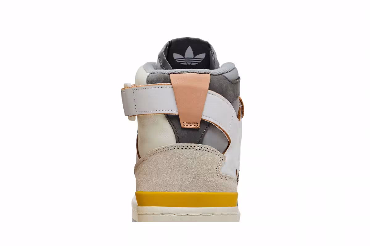 adidas Forum 84 High White Grey Yellow, view 8