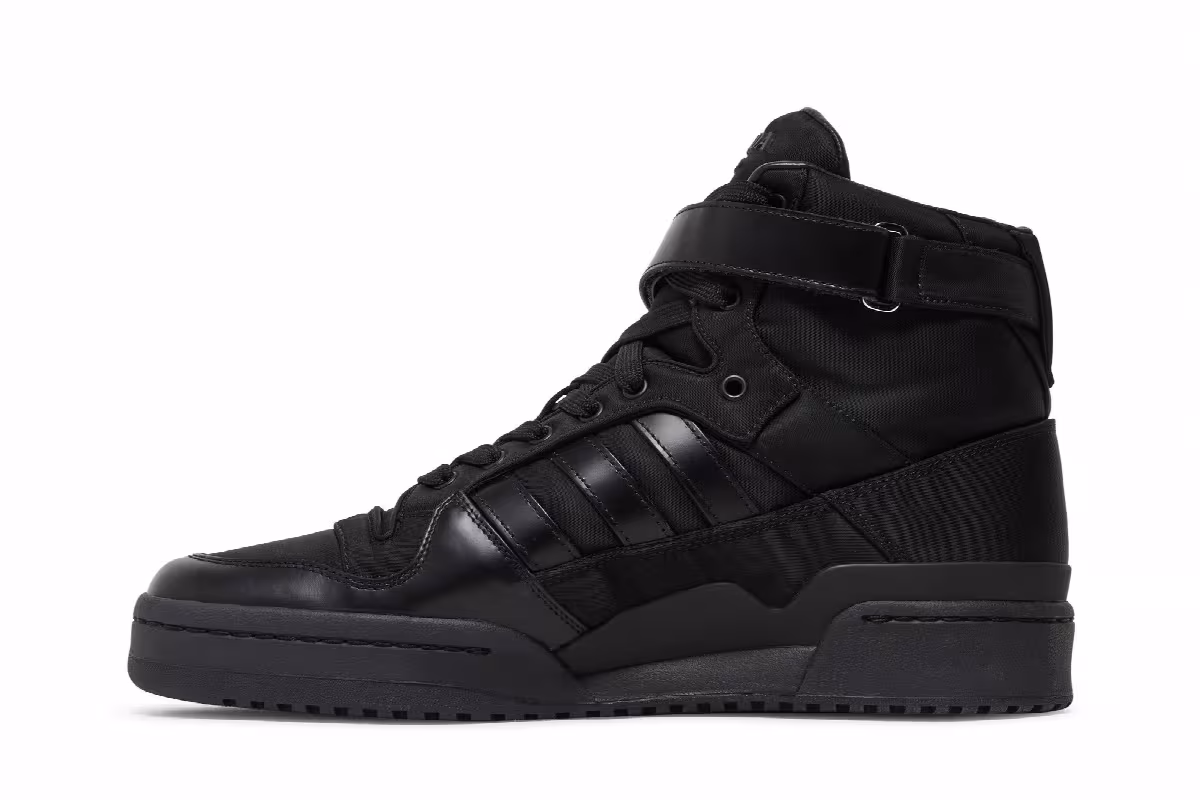 Prada x adidas Forum High Core Black, view 4