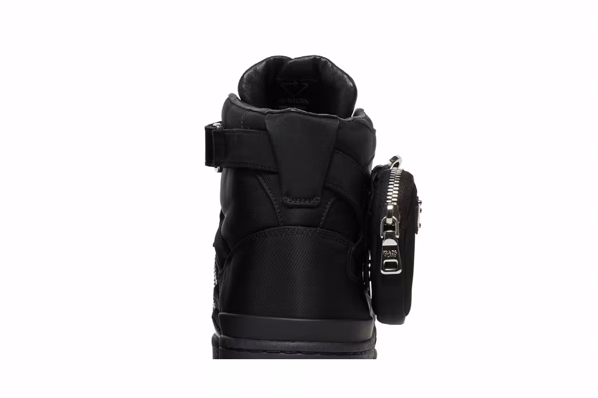 Prada x adidas Forum High Core Black, view 8