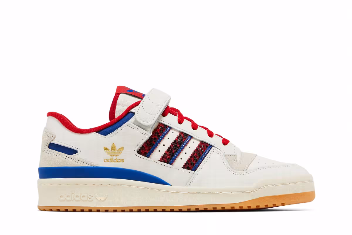 adidas Forum 84 Low Off White Scarlet Snakeskin, view 2