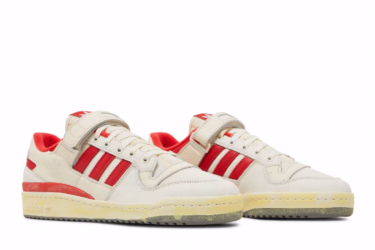 adidas Forum 84 Low AEC Vintage Pack - Red, view 9