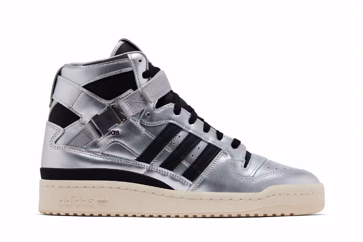 atmos x adidas Forum 84 High Metallic Pack, view 2