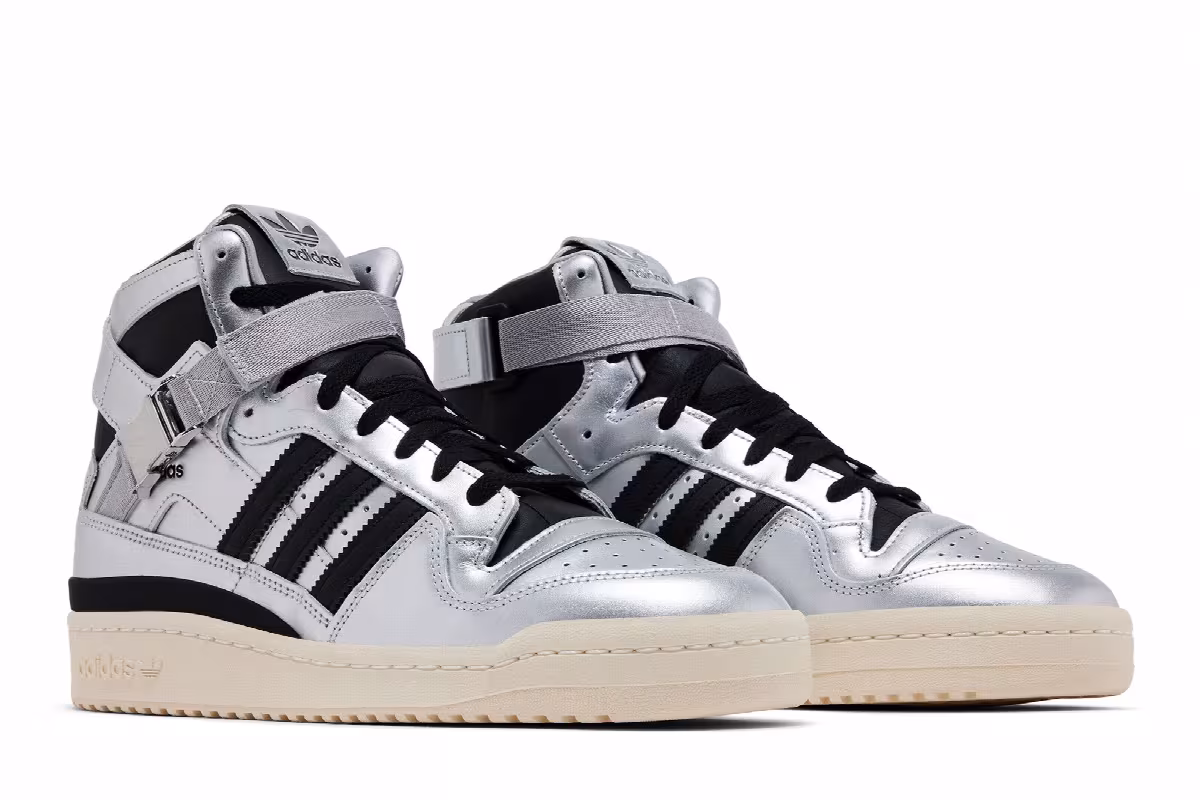 atmos x adidas Forum 84 High Metallic Pack, view 9