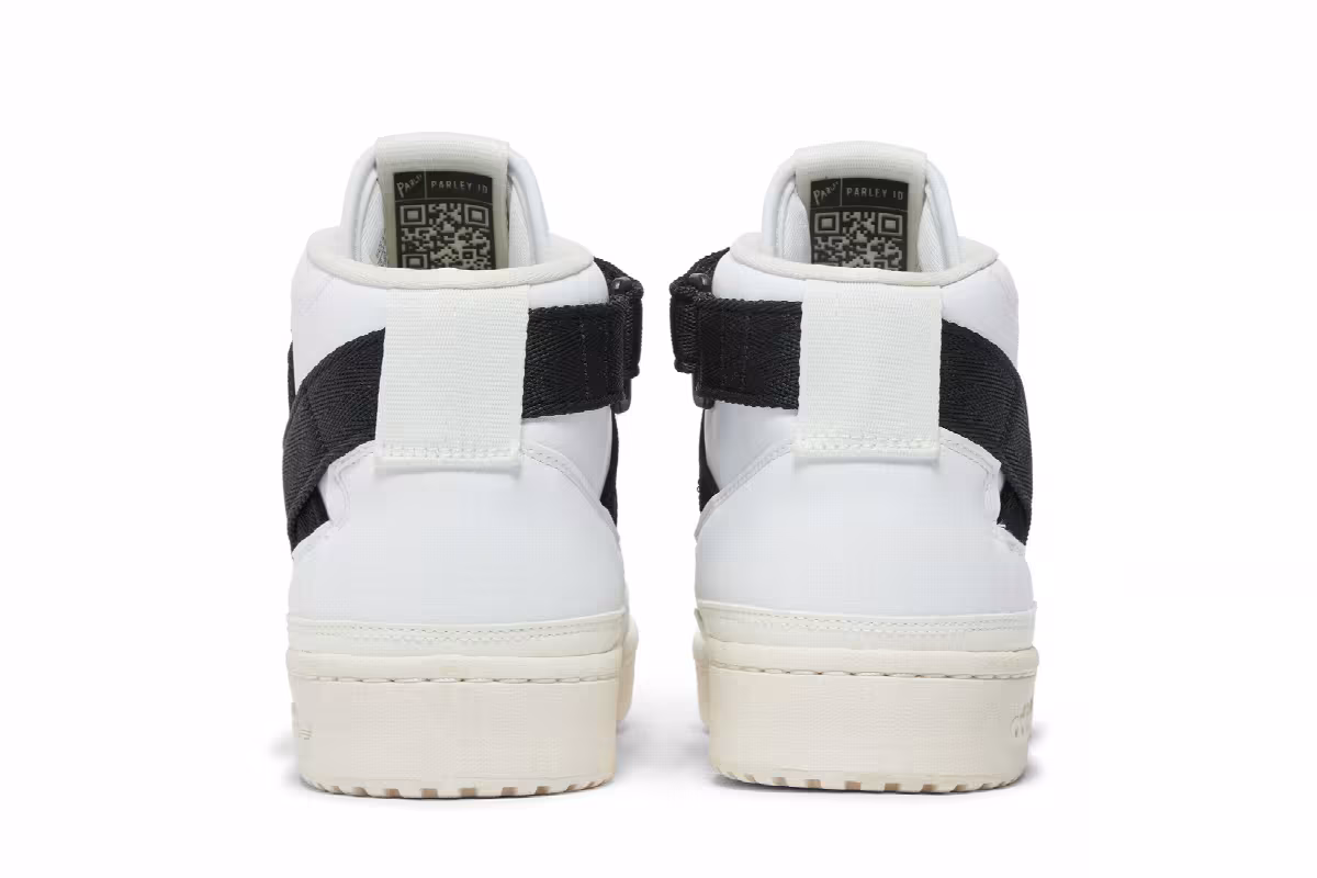Parley x adidas Forum Mid White Black, view 7