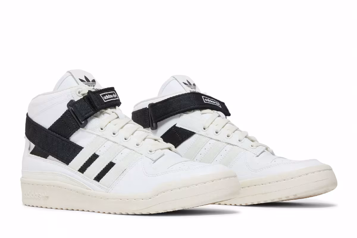 Parley x adidas Forum Mid White Black, view 9