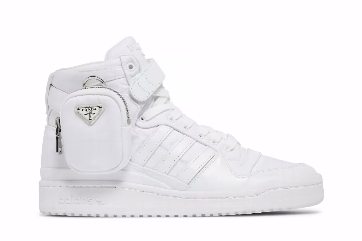 Prada x adidas Forum High White, view 2