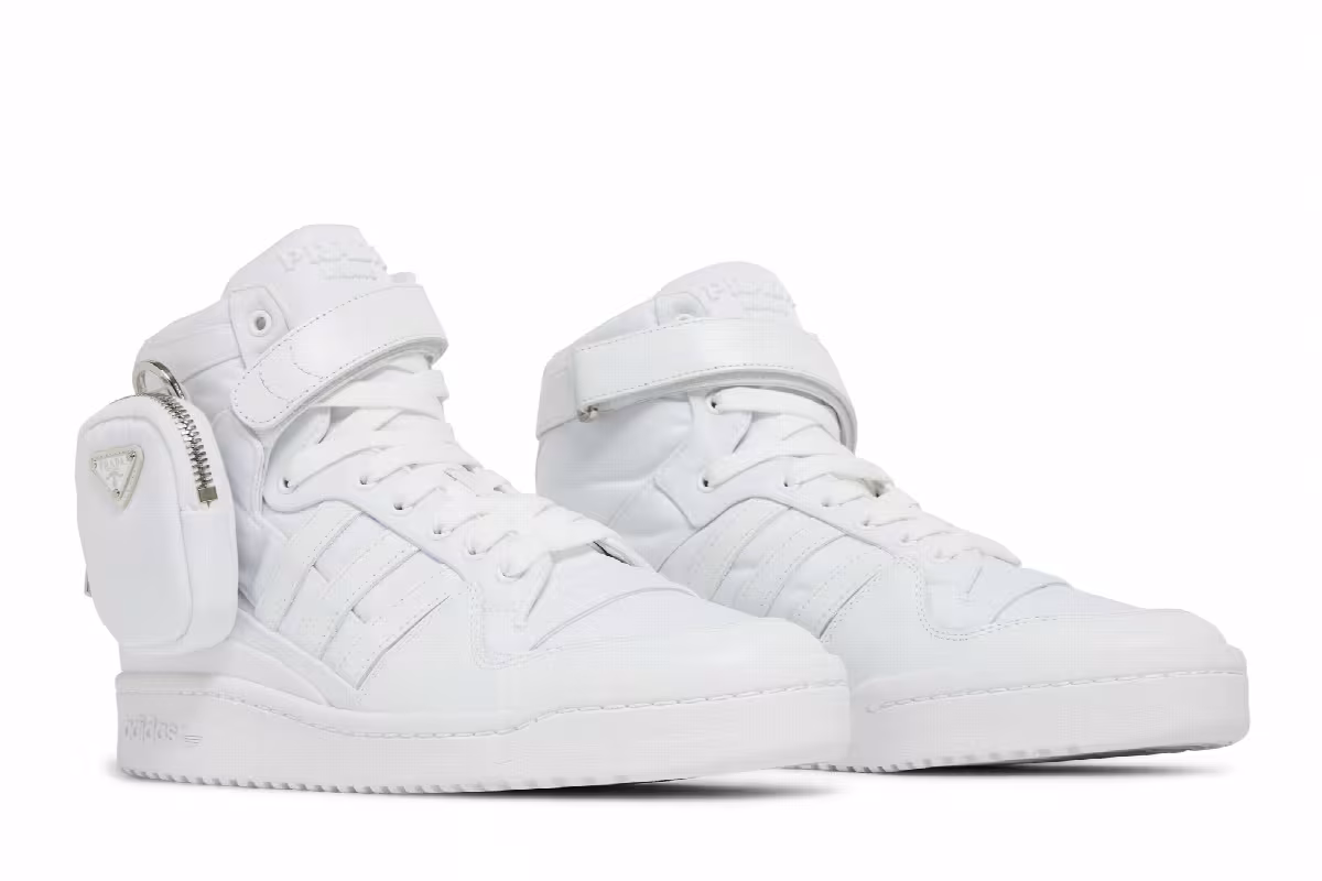 Prada x adidas Forum High White, view 9