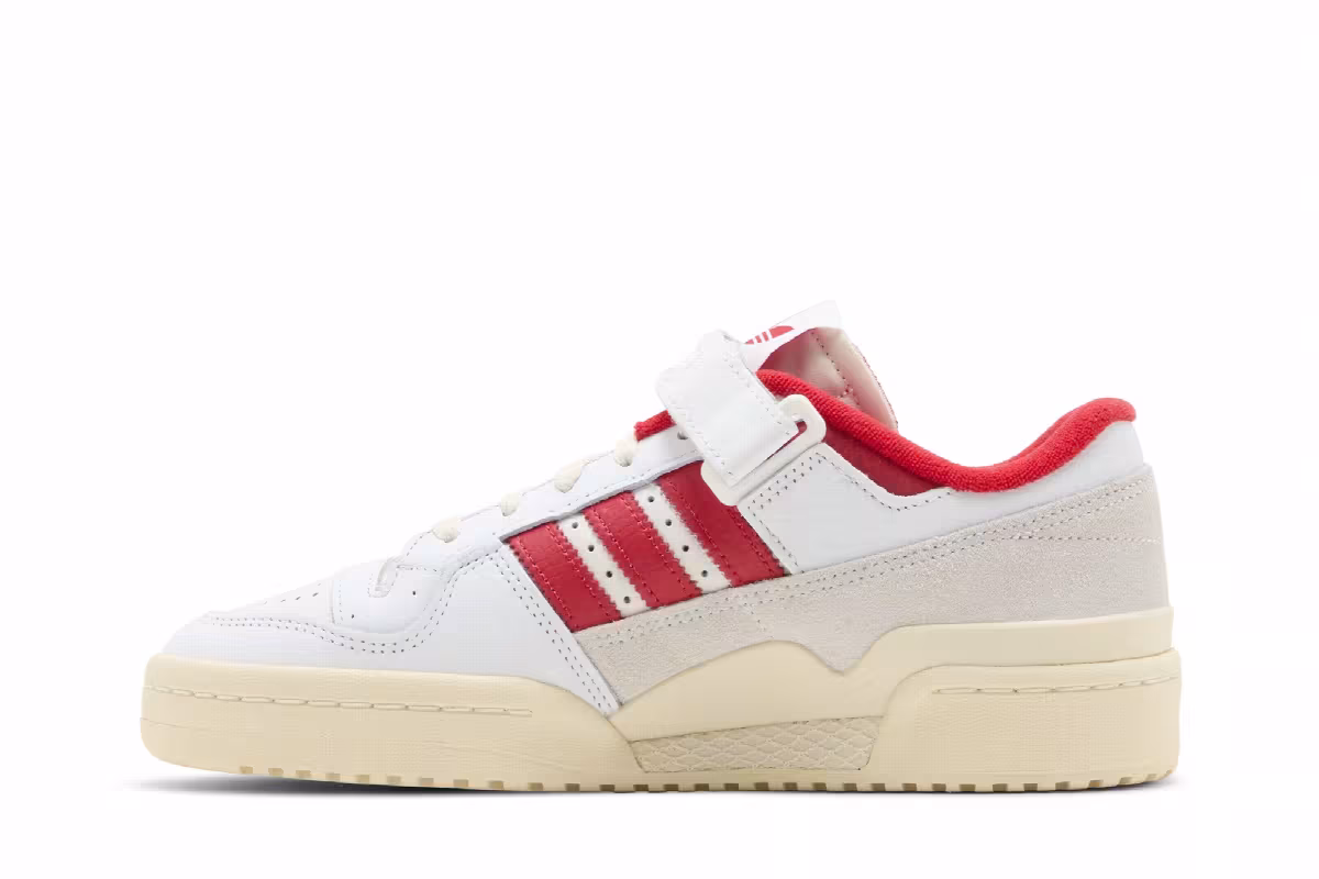 adidas Forum 84 Low White Vivid Red, view 4