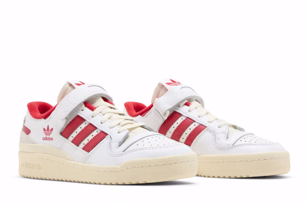 adidas Forum 84 Low White Vivid Red, view 9