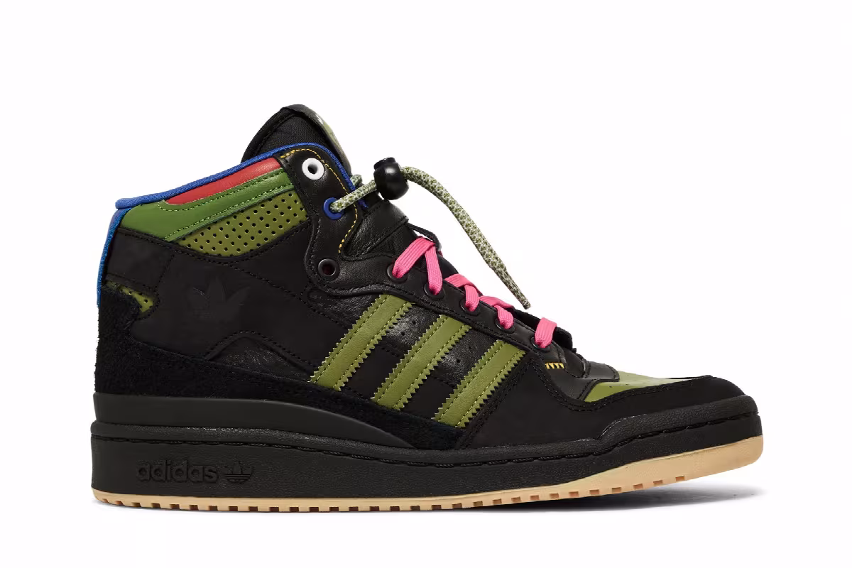 Hebru Brantley x adidas Forum Mid RT Frogboy, view 2