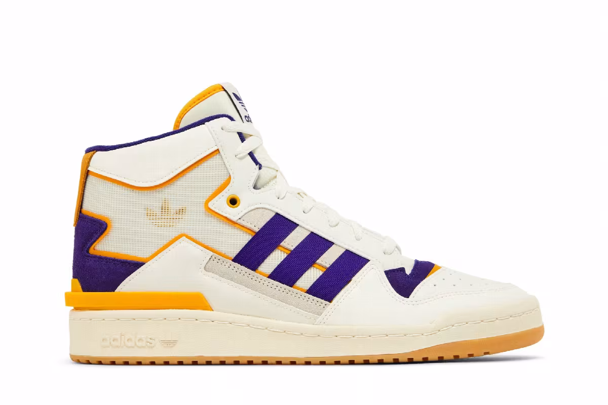 adidas Forum Exhibit Mid Inside Out - White Purple Gold, view 2