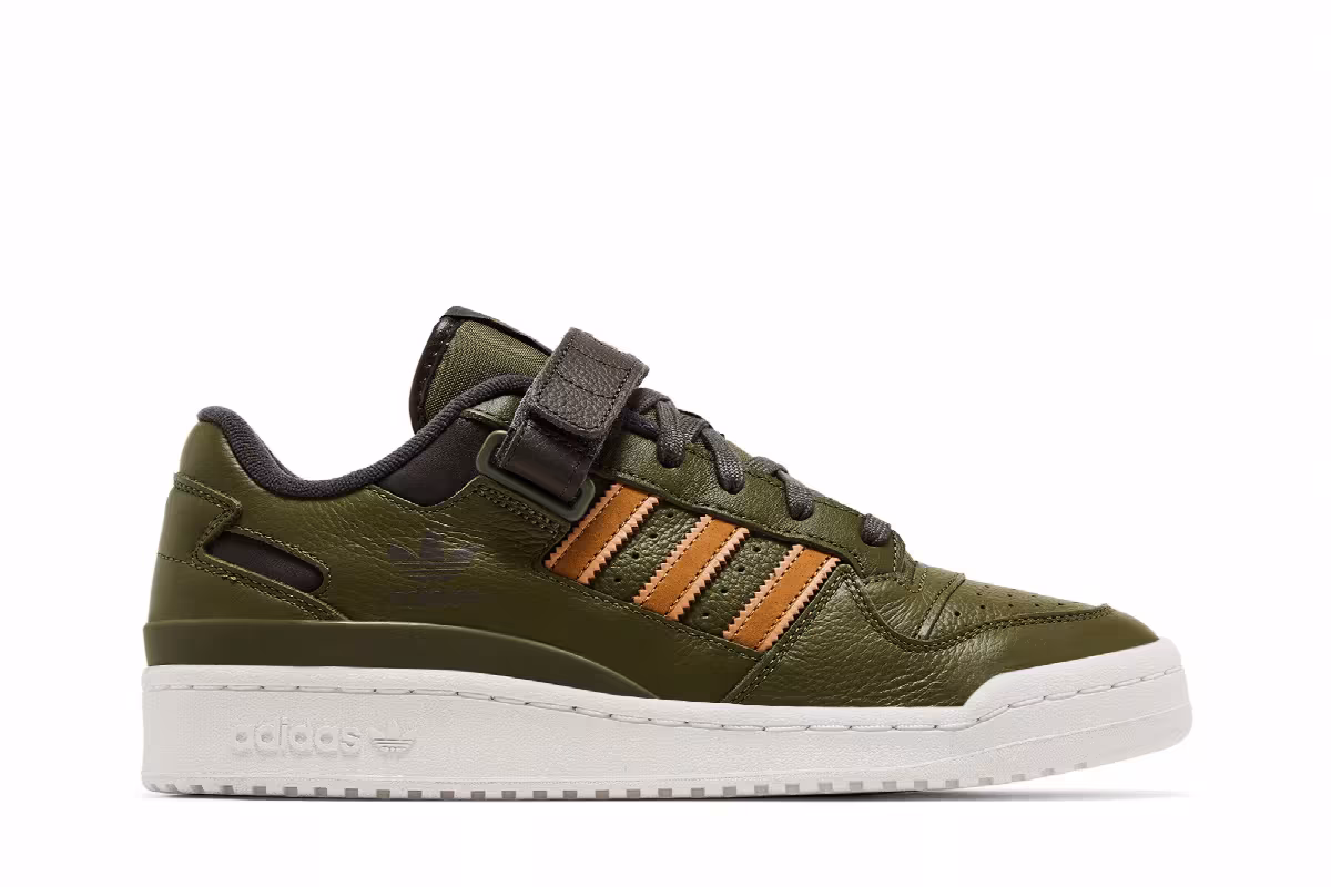 Adidas Forum Low Focus Olive Mesa, view 2