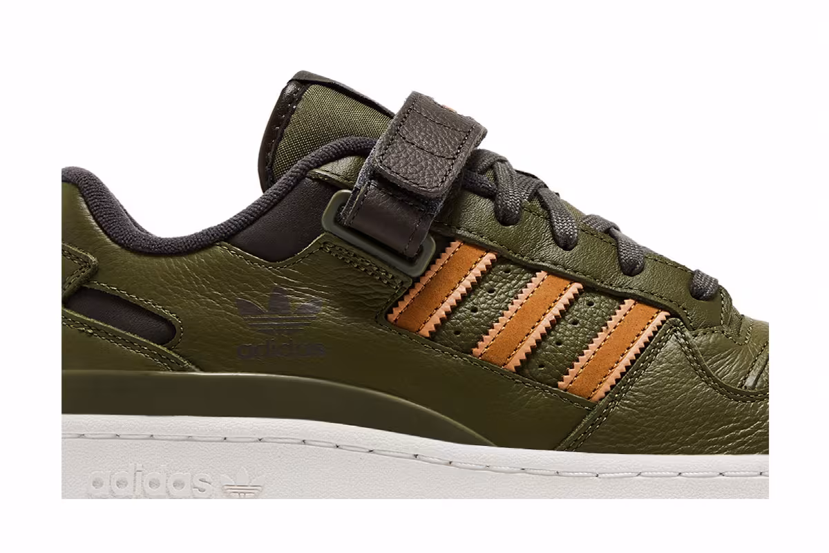 Adidas Forum Low Focus Olive Mesa, view 3