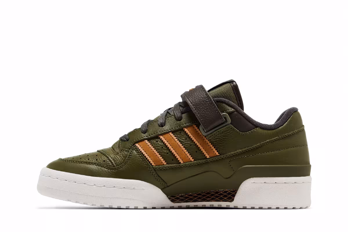 Adidas Forum Low Focus Olive Mesa, view 4