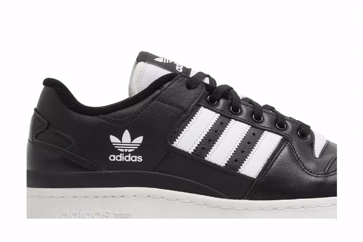 adidas Forum Low ADV Black White, view 3