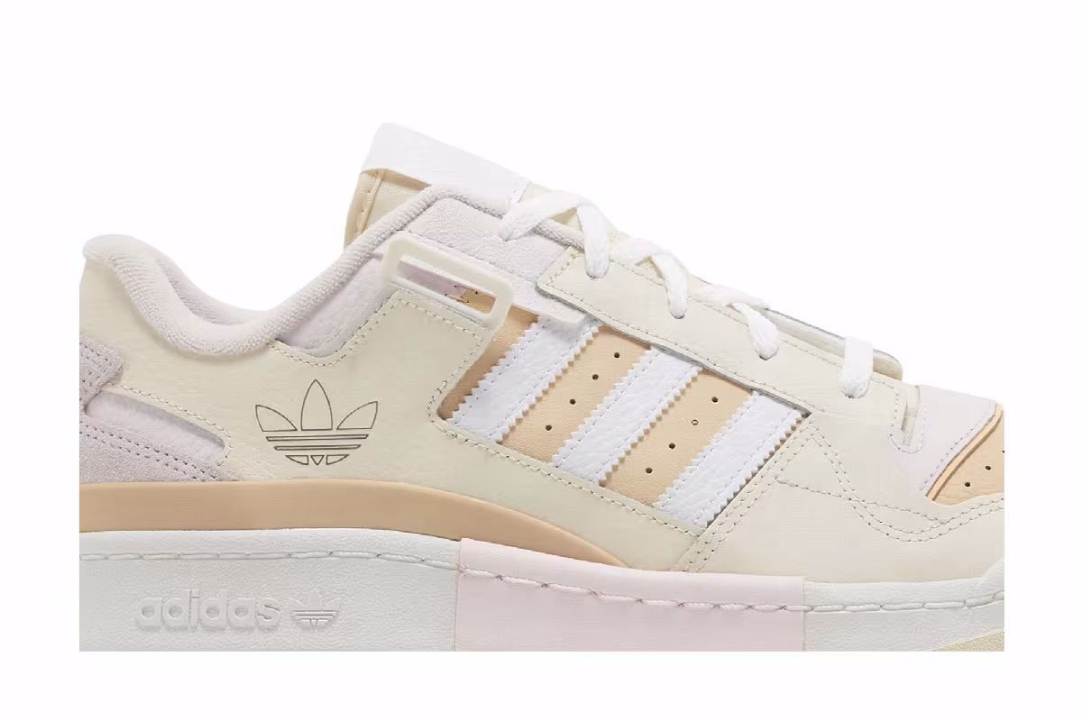 Adidas Forum Exhibit Low Ecru Tint Halo Amber, view 3