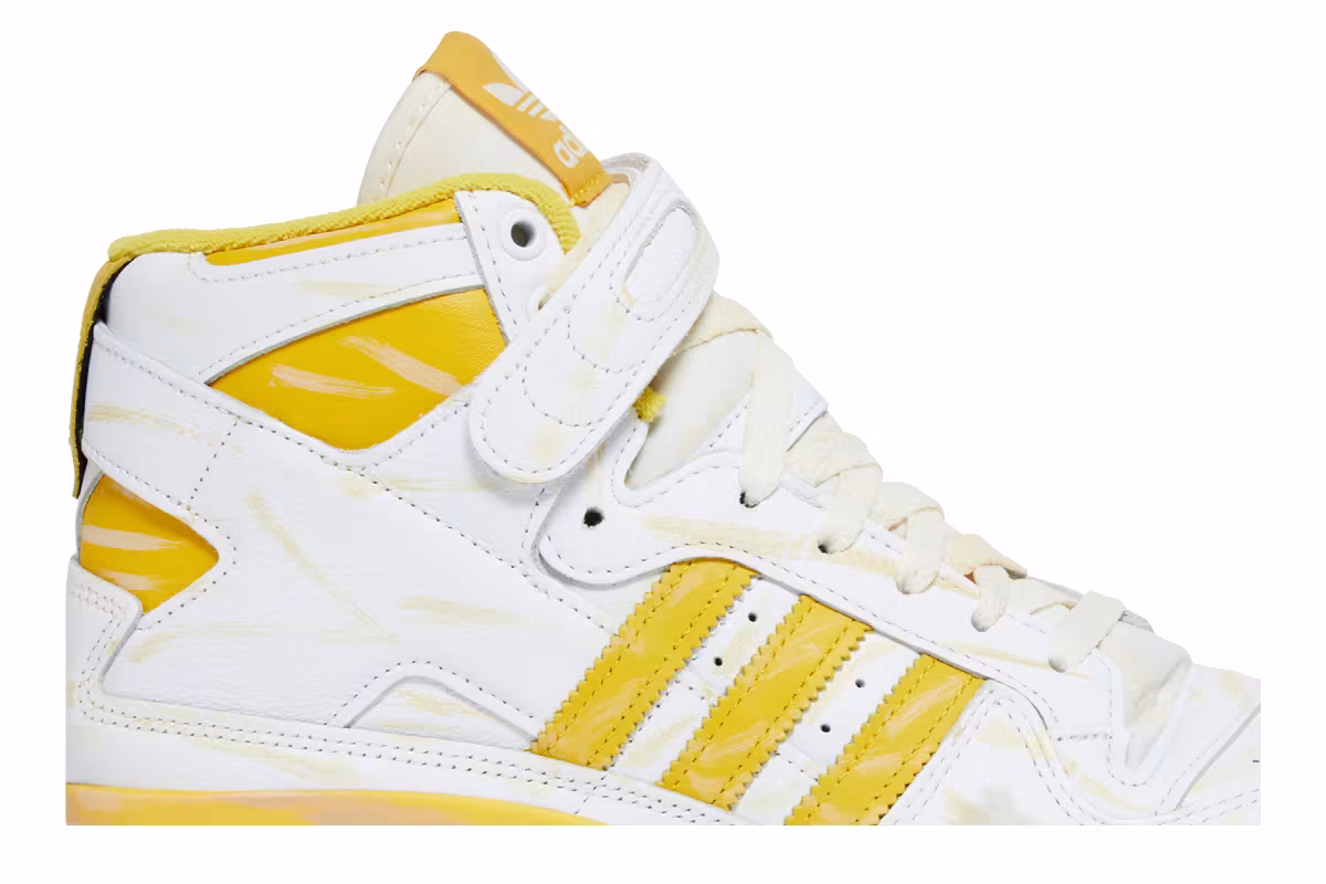 adidas Forum 84 High Worn Yellow, view 3