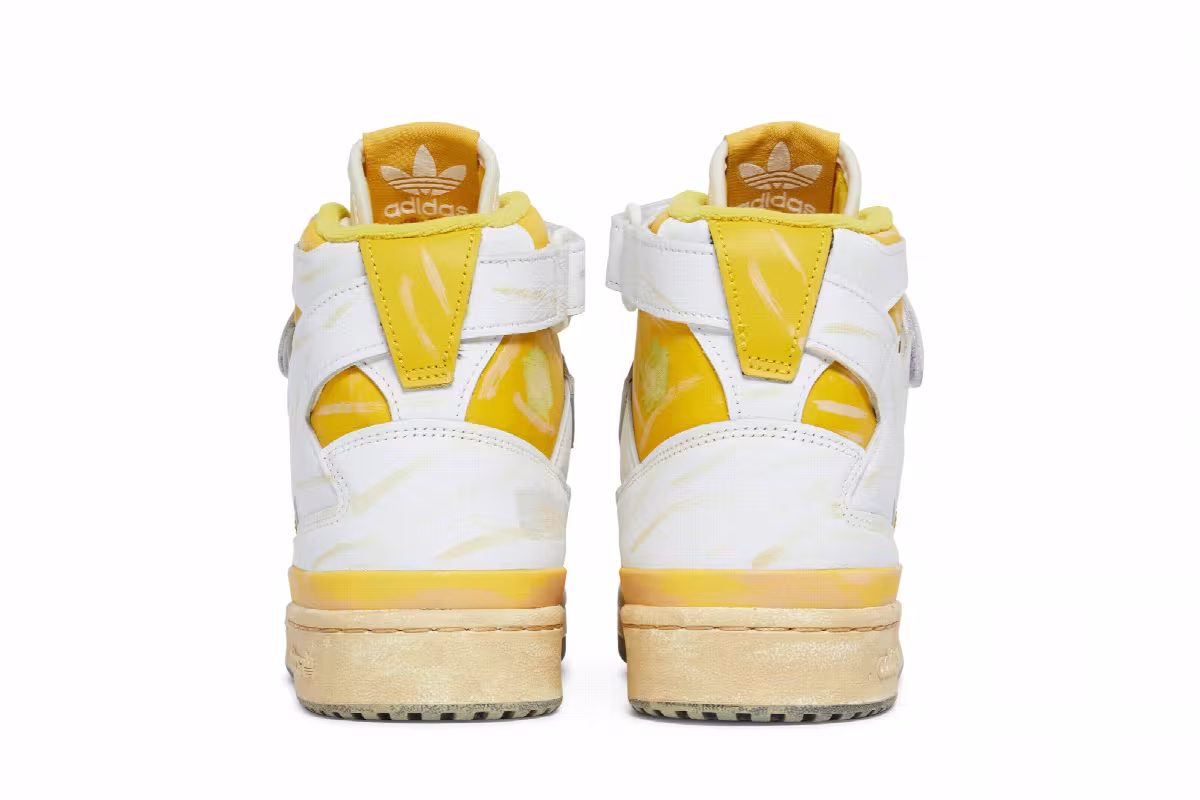 adidas Forum 84 High Worn Yellow, view 7