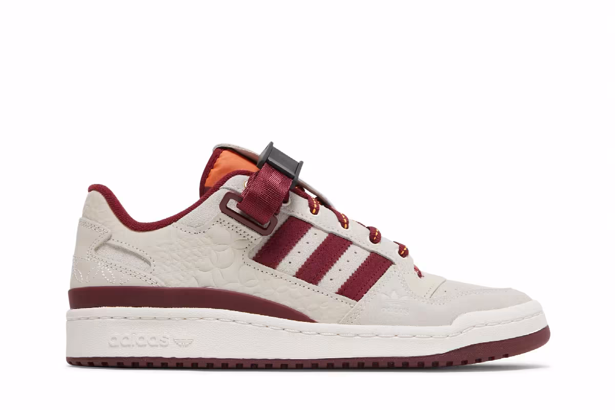 adidas Forum Low Chalk Burgundy, view 2