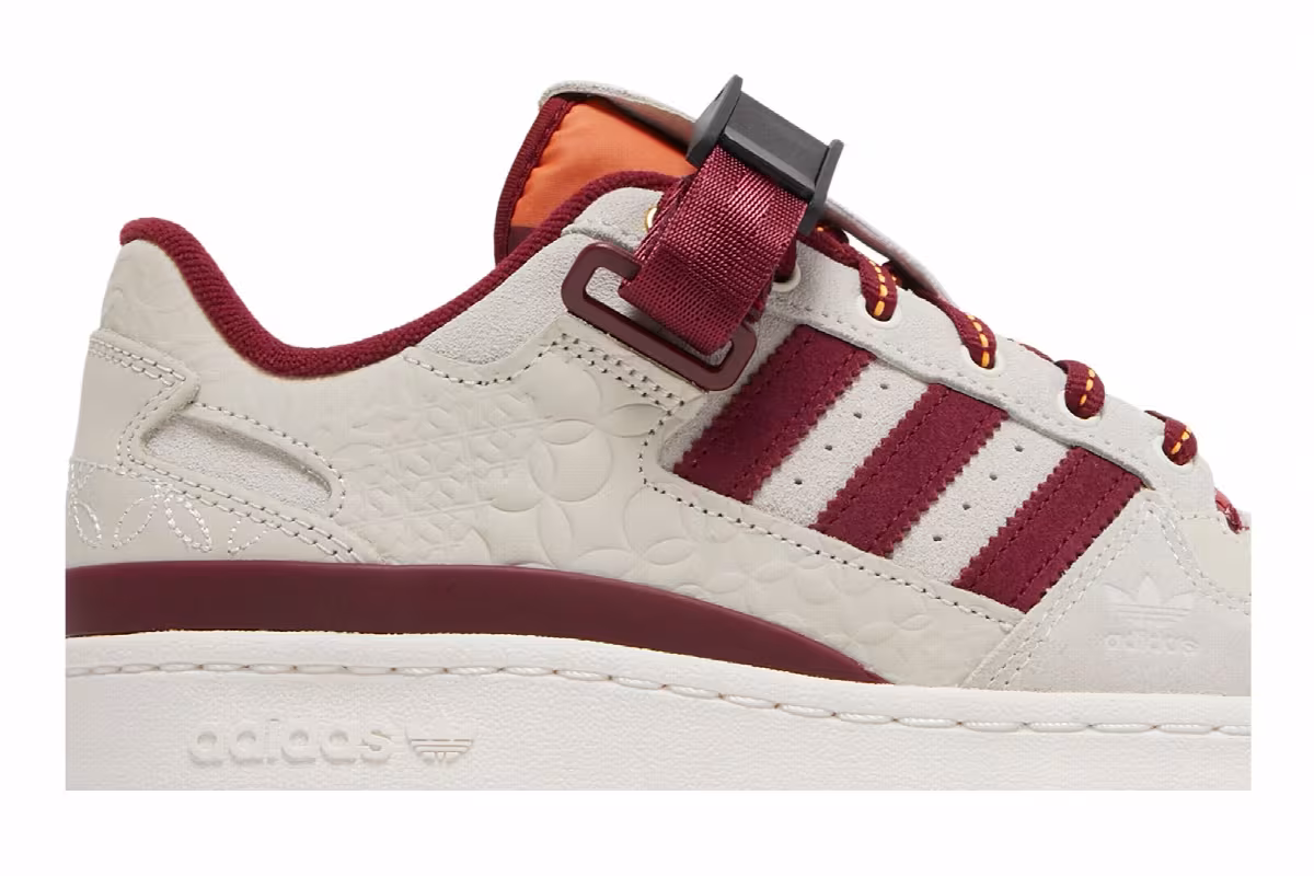 adidas Forum Low Chalk Burgundy, view 3