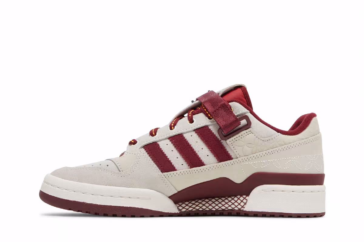 adidas Forum Low Chalk Burgundy, view 4