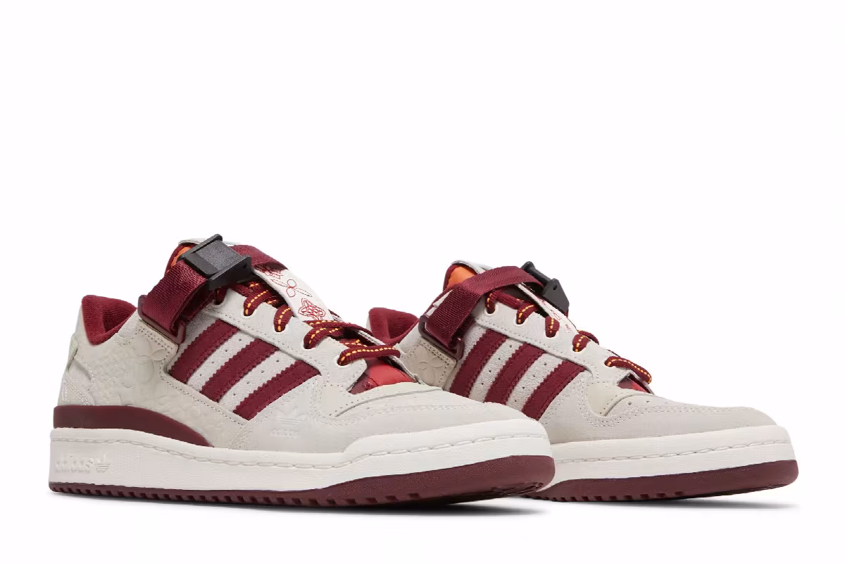 adidas Forum Low Chalk Burgundy, view 9