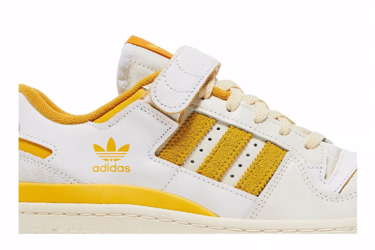 adidas Forum 84 Low White Yellow, view 3