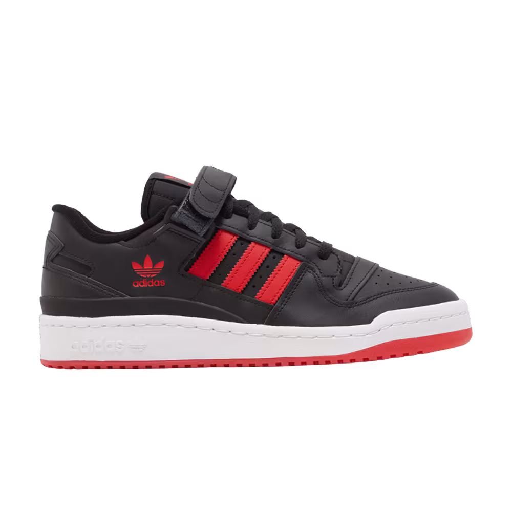 adidas Forum Low Black Vivid Red