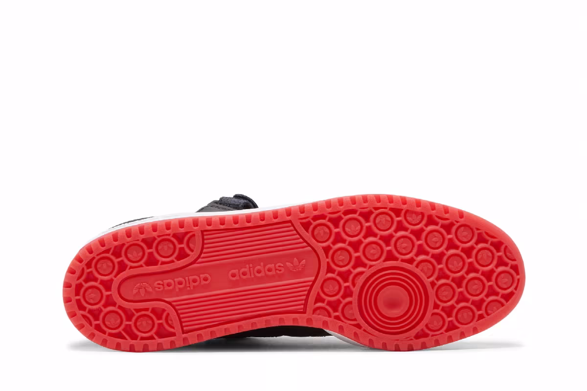 adidas Forum Low Black Vivid Red, view 5
