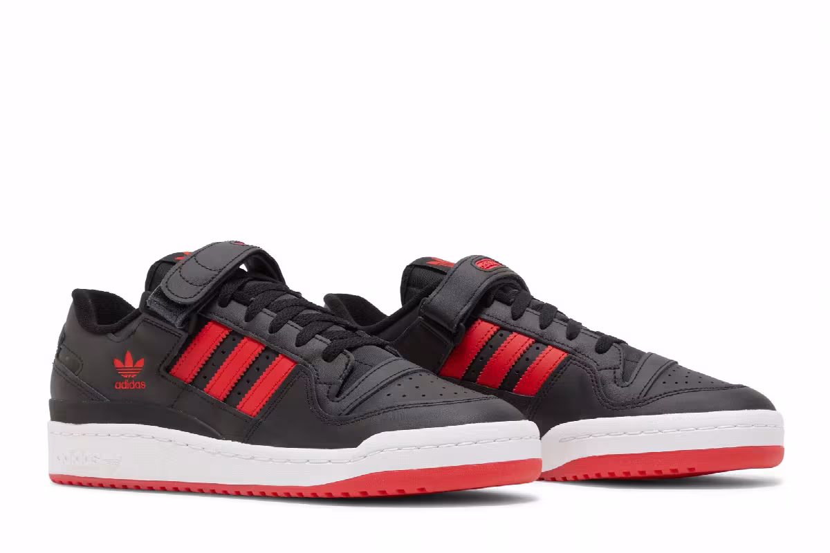 adidas Forum Low Black Vivid Red, view 9