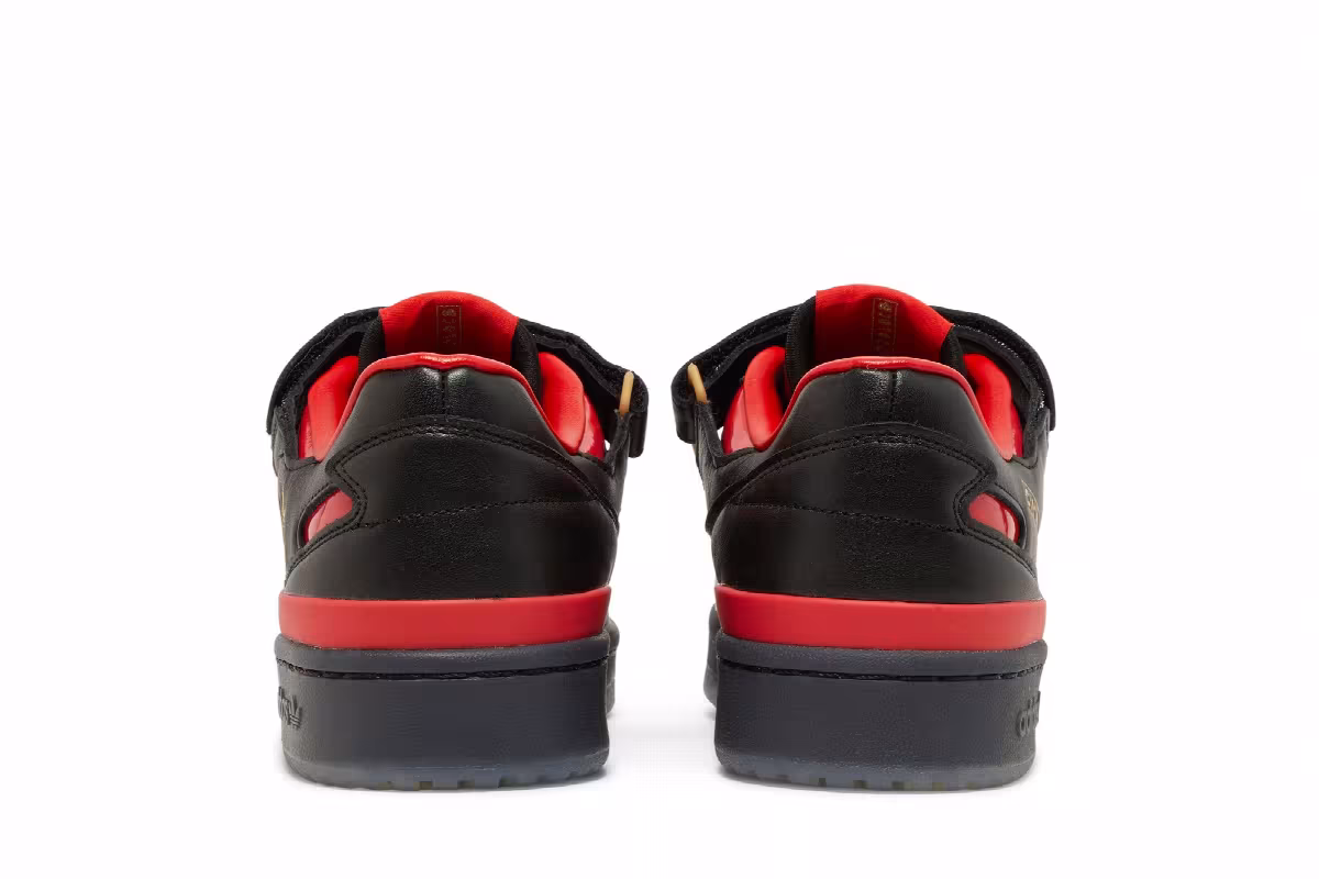 Circoloco x adidas Forum Low Black Vivid Red, view 7