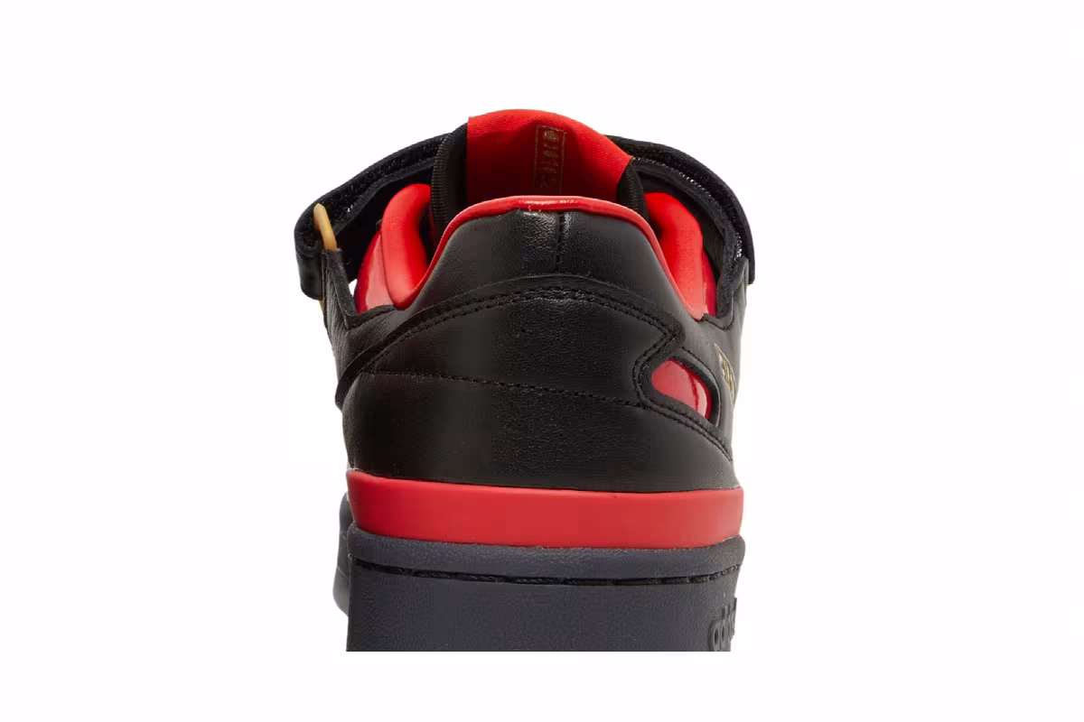 Circoloco x adidas Forum Low Black Vivid Red, view 8