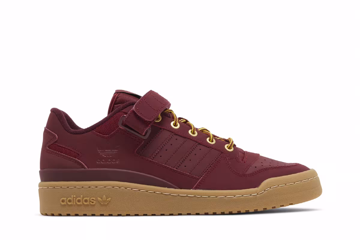 adidas Forum Low Collegiate Burgundy Gum, view 2