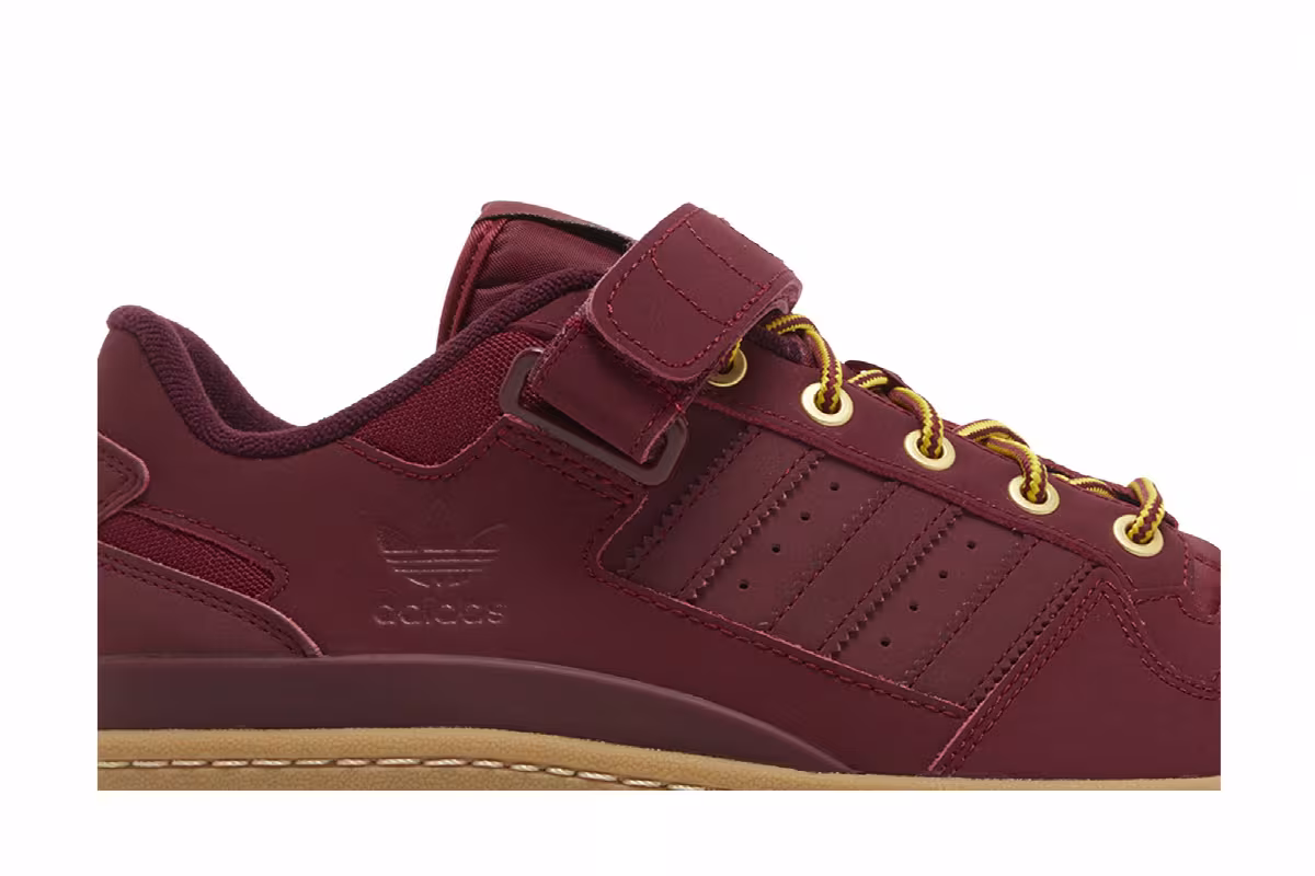 adidas Forum Low Collegiate Burgundy Gum, view 3
