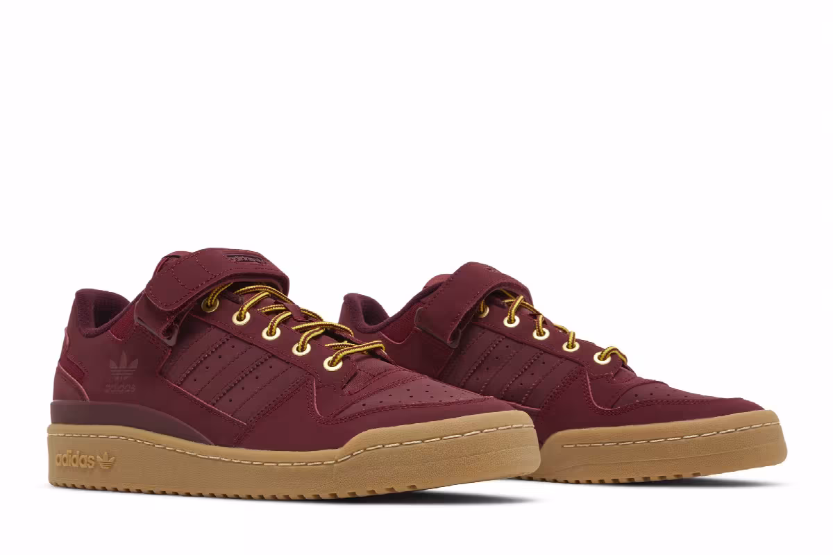 adidas Forum Low Collegiate Burgundy Gum, view 9