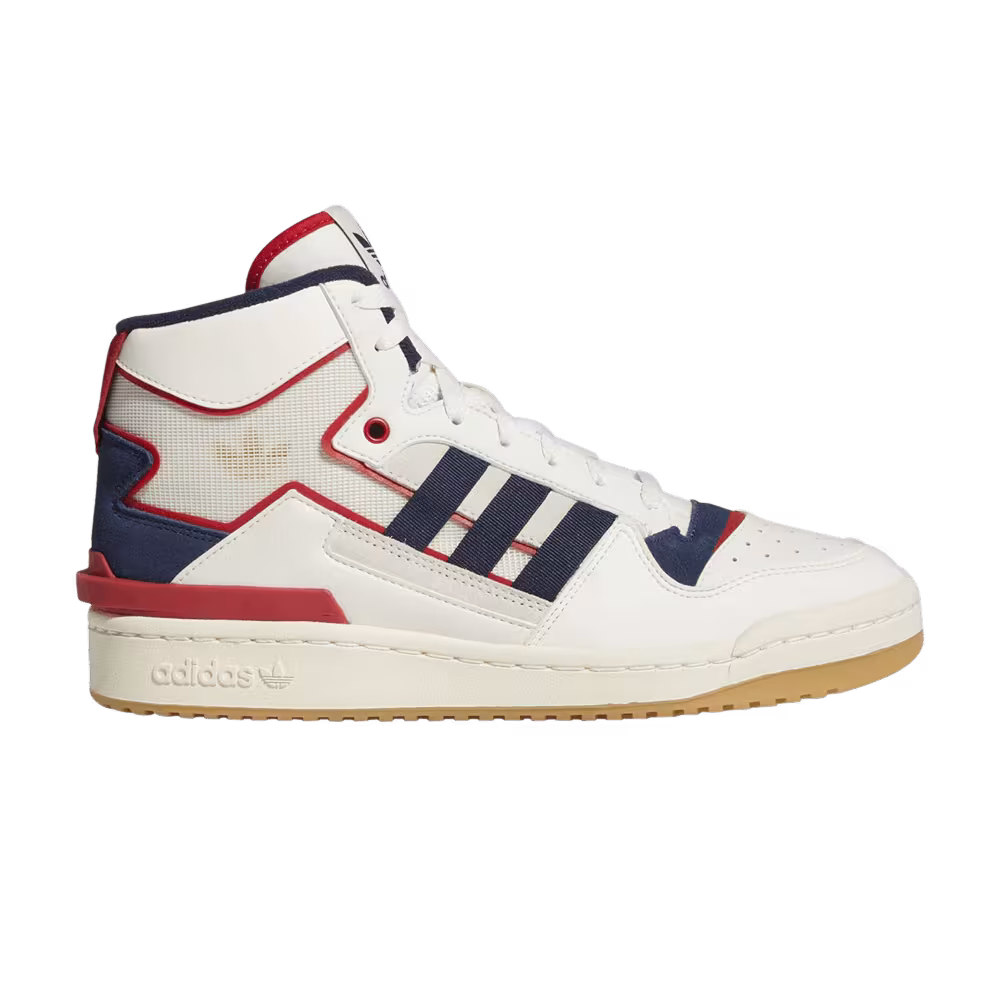 adidas Forum Exhibit Mid Inside Out - White Navy Scarlet