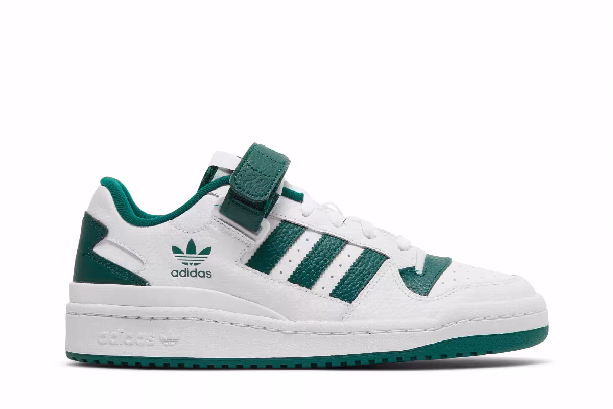 adidas Forum Low White Collegiate Green, view 2