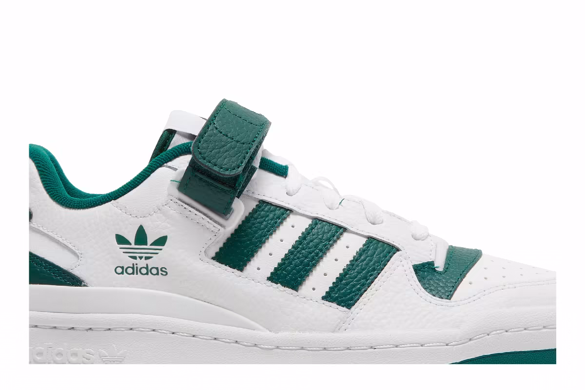 adidas Forum Low White Collegiate Green, view 3