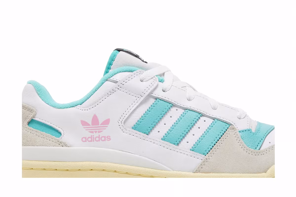 adidas Forum Low CL White Mint Rush, view 3