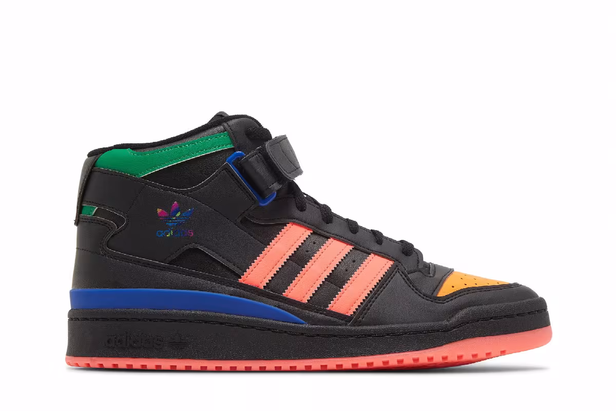 Adidas Forum Mid Black Multi, view 2