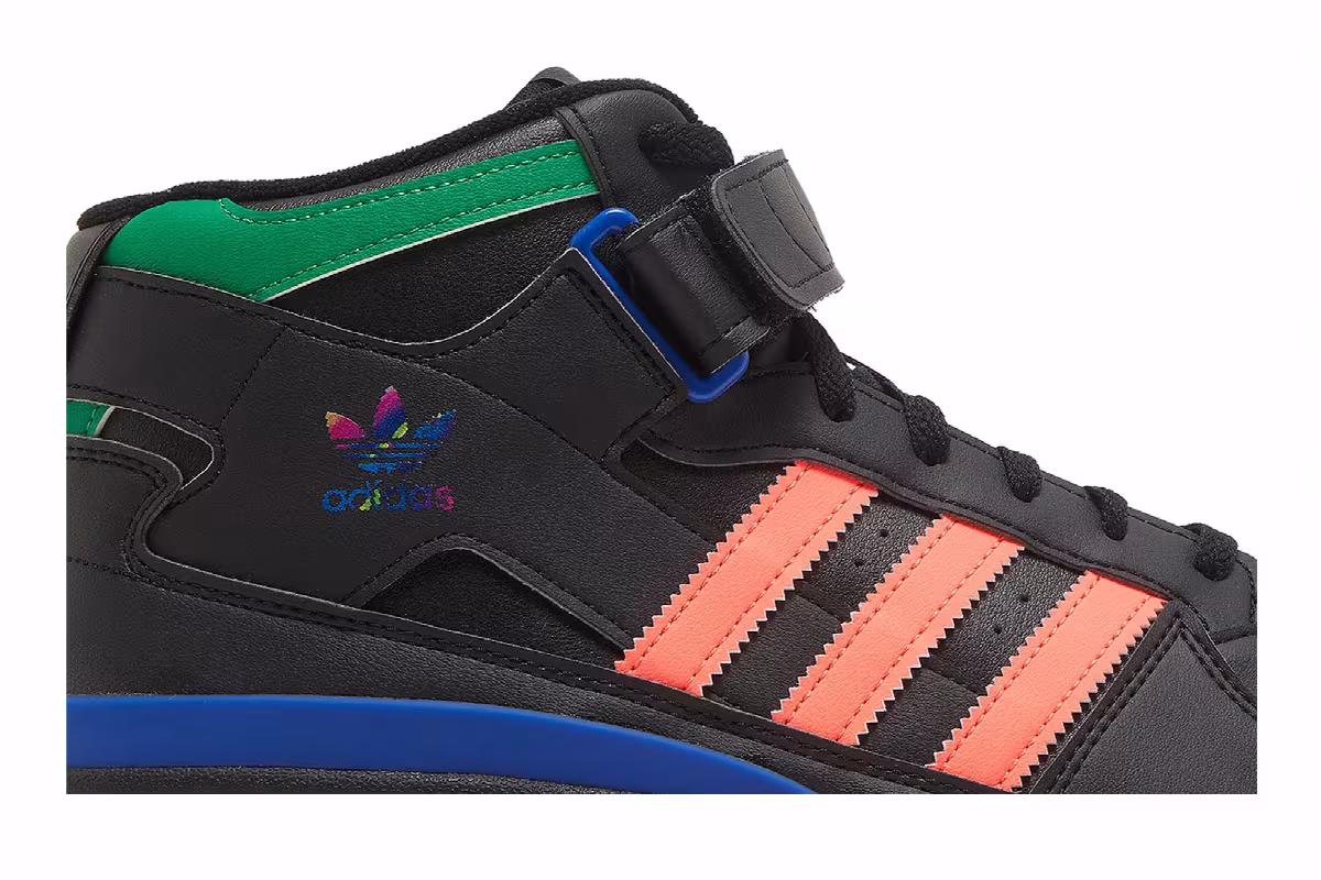 Adidas Forum Mid Black Multi, view 3