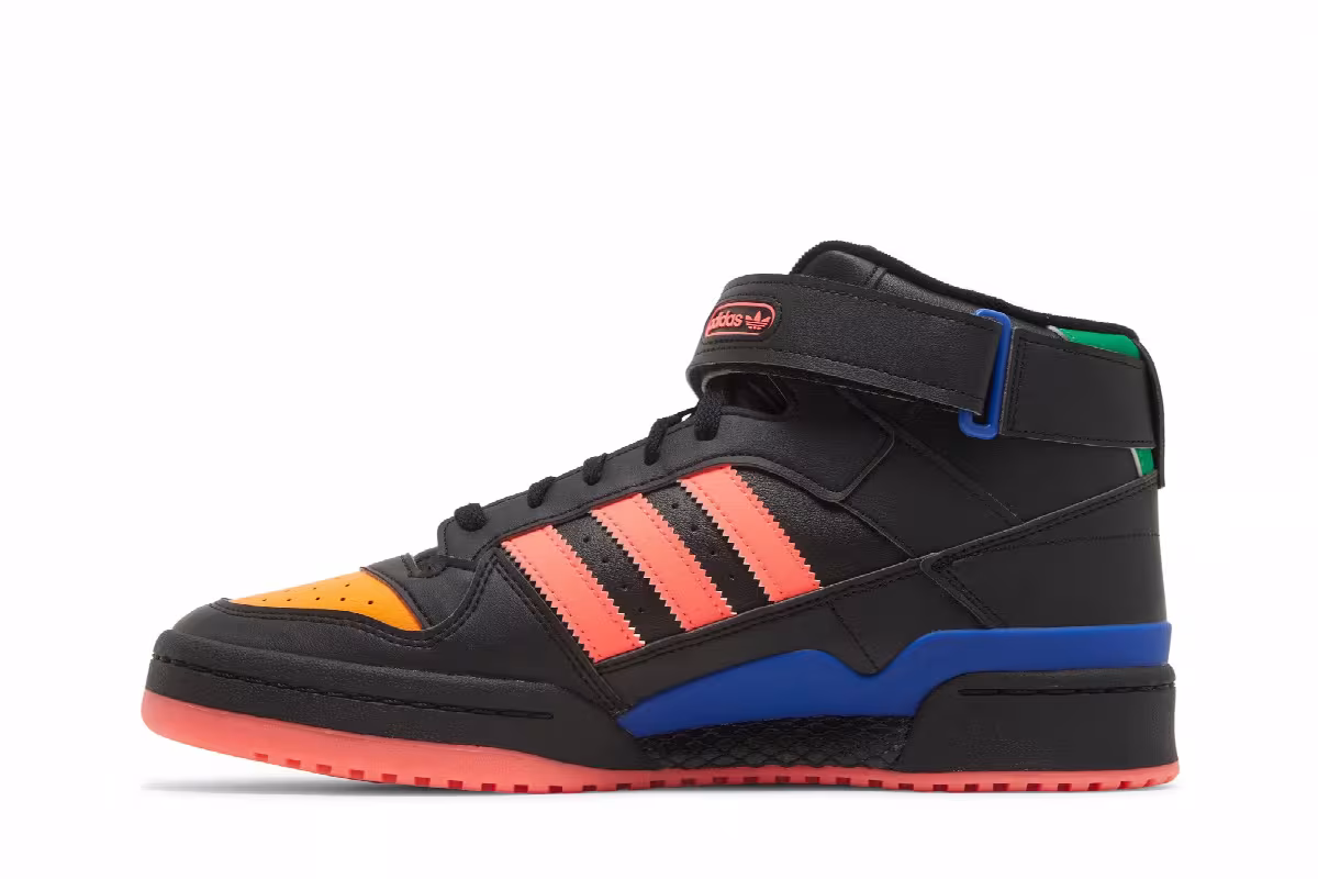 Adidas Forum Mid Black Multi, view 4