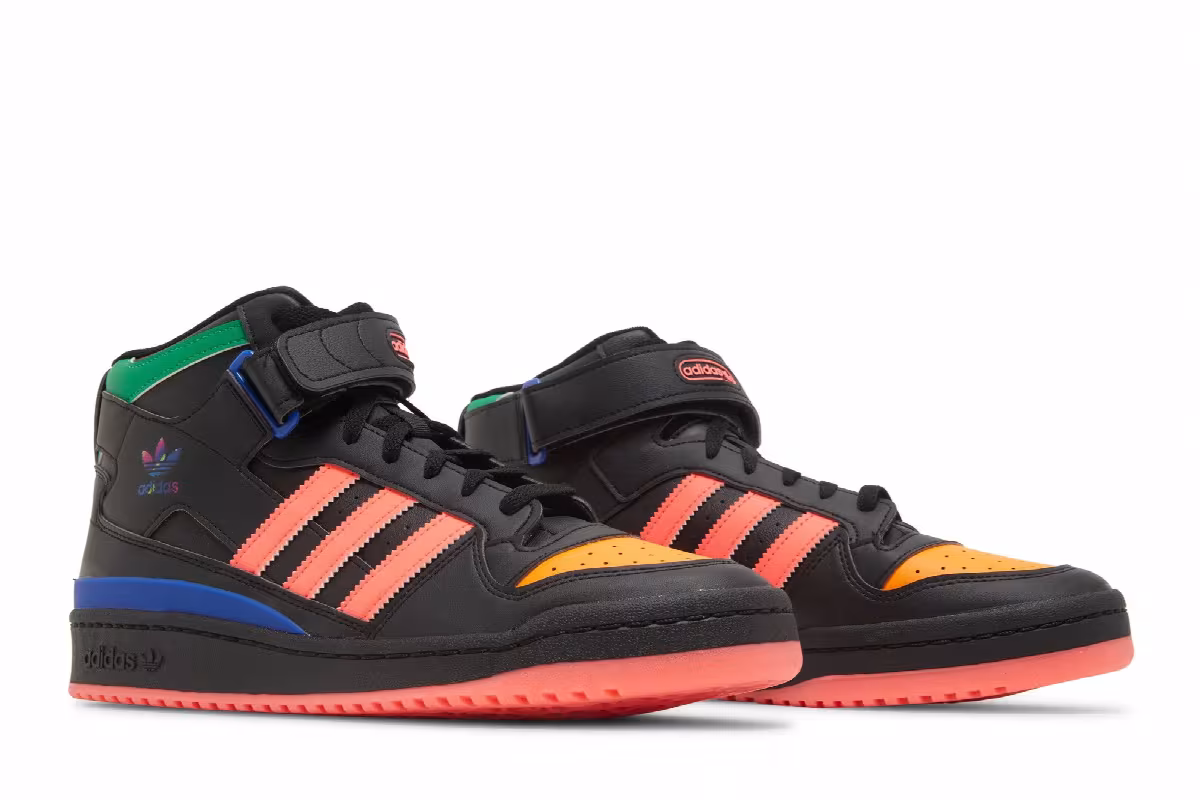 Adidas Forum Mid Black Multi, view 9