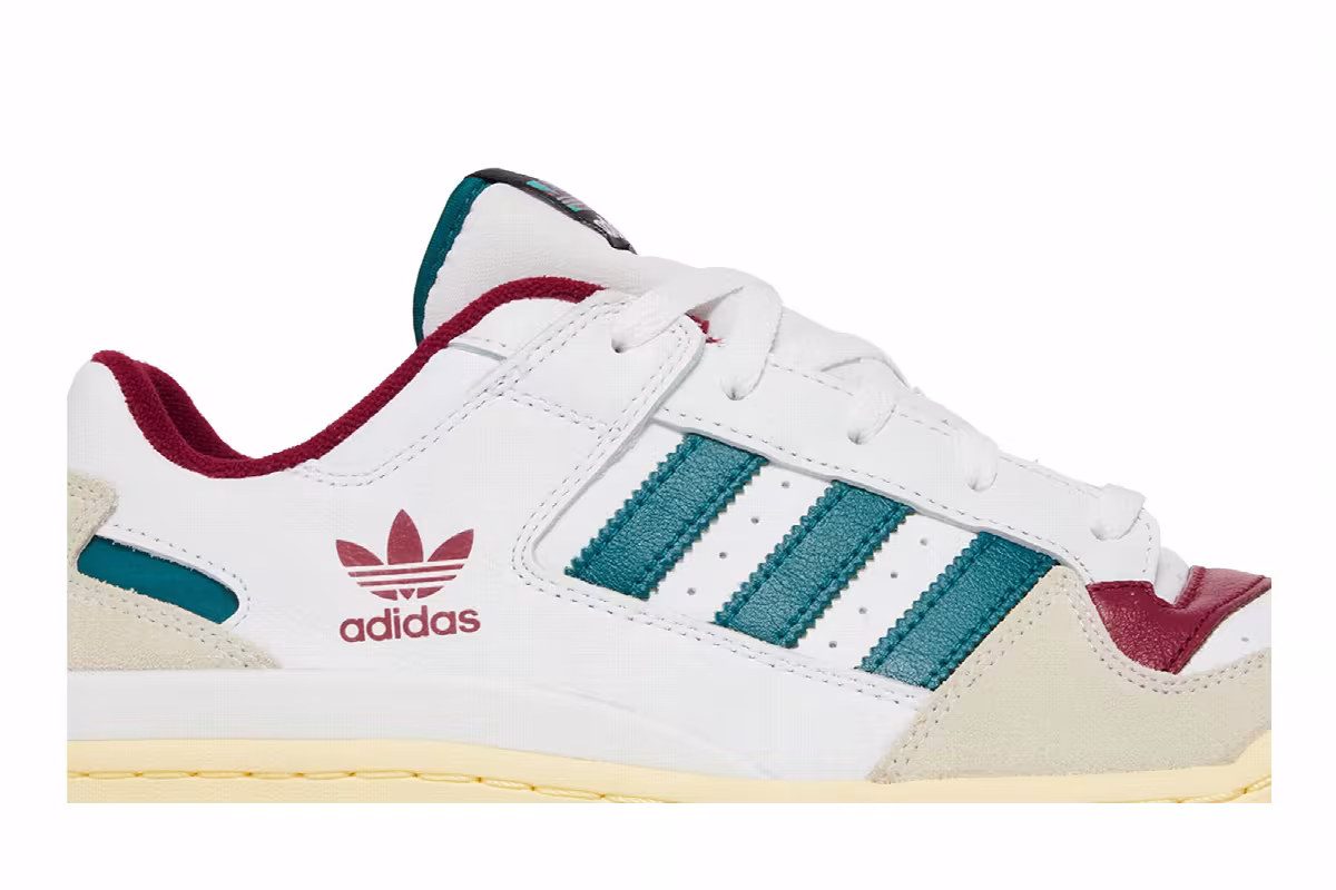 adidas Forum Low CL White Legacy Teal, view 3